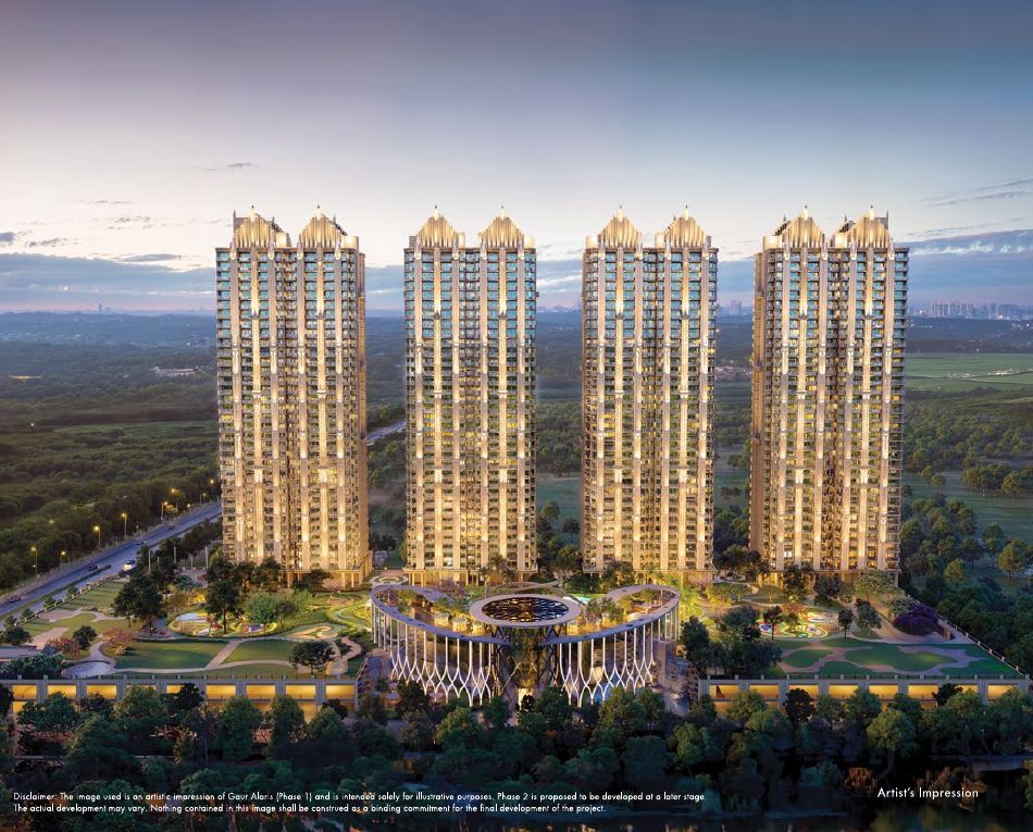 Gaur Alaris towers — inspired by nature's most magnificent display (artist's impression)